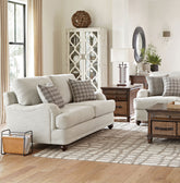 Orleans Furniture - Coaster - Glenn Upholstered English Arm Loveseat Light Grey and Grey - 511095